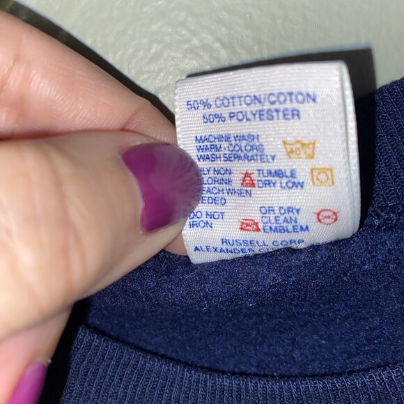 Jerzees Vintage Folk Art Crew Neck Sweatshirt Women Large - Picture 3 of 6